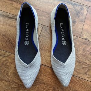 Flax Birdseye Rothys Pointed Toe Flat